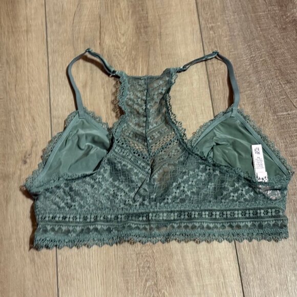 Victoria's Secret Lace Bralette Size Medium Green - Excellent condition - Picture 5 of 10
